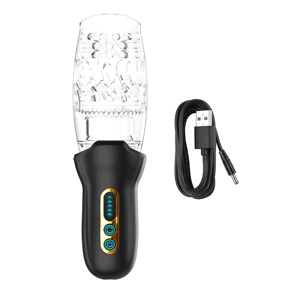 Ultimate Pleasure Electric Male Masturbator with 9 Rotating & Thrusting Modes