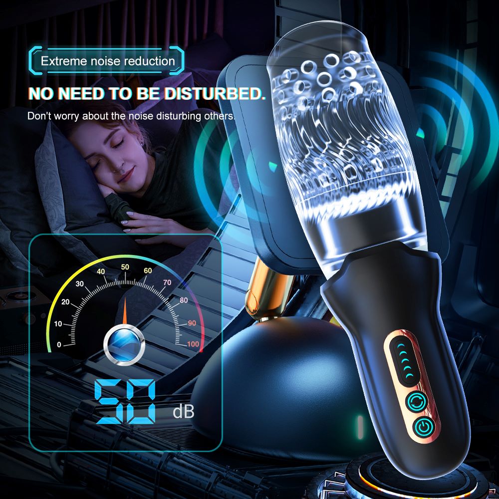 Ultimate Pleasure Electric Male Masturbator with 9 Rotating & Thrusting Modes