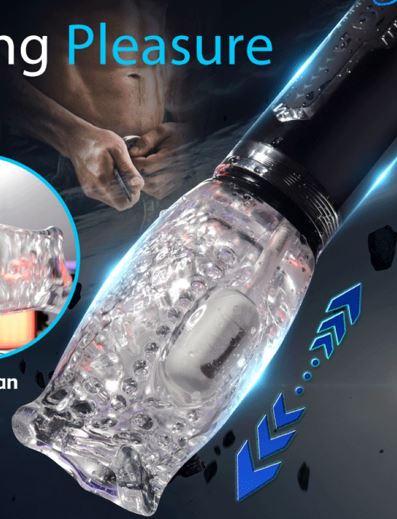 Ultimate Pleasure Electric Male Masturbator with Intense Thrusting Rotating &Vibrating Modes for deep Penis Stimulation. Ideal Couples & Solo Play. Male Masturbator Toy Male Vibrators