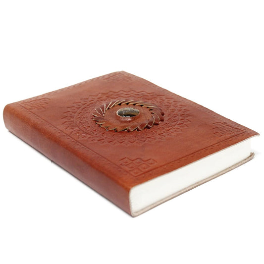 Ancient Wisdom Leather Tigereye Notebook (7x5)